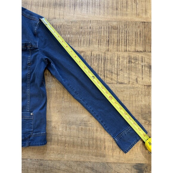Vintage Mat De Misaine Denim Jacket Stretch Denim Rare Women Size 40 - Picture 6 of 10